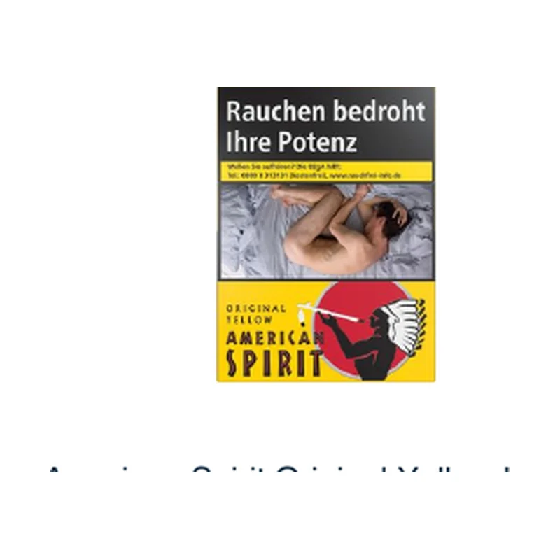 American Spirit Original Yellow L 20er ohne Folie – Produktabbildung