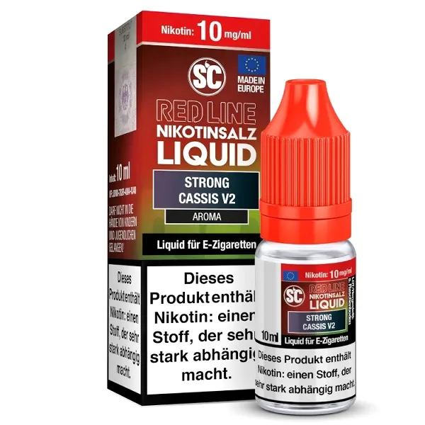E-Liquid Nikotinsalz SC Red Line Strong Cassis V2 10mg – Produktabbildung