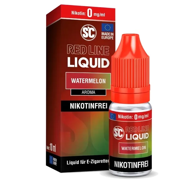 E-Liquid Nikotinsalz SC Red Line Watermelon 0mg – Produktabbildung