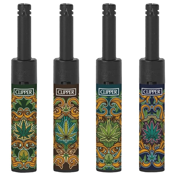 Einwegfeuerzeug Piezo Mini CLIPPER Tube Weed Shields Steller/24 Stück – Einzelpackung – Produktabbildung