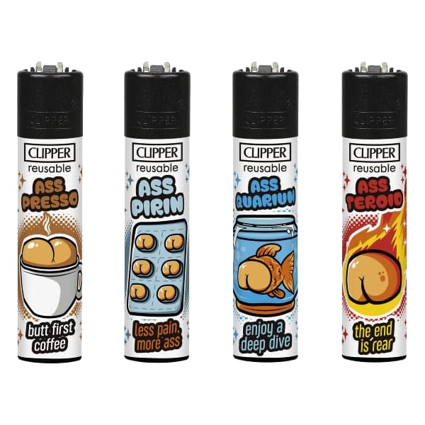 Einwegfeuerzeug Stein CLIPPER Ass Collection 2 Steller mit 48 Stück – Einzelpackung – Produktabbildung
