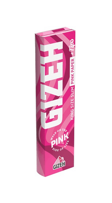 GIZEH All Pink King Size Slim 34 + 34 Tips – Einzelpackung – Produktabbildung