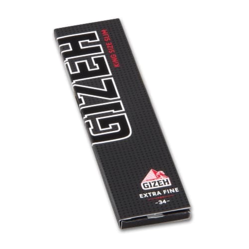 GIZEH Black King Size Slim Extra Fine 33 Blatt – Einzelpackung – Produktabbildung