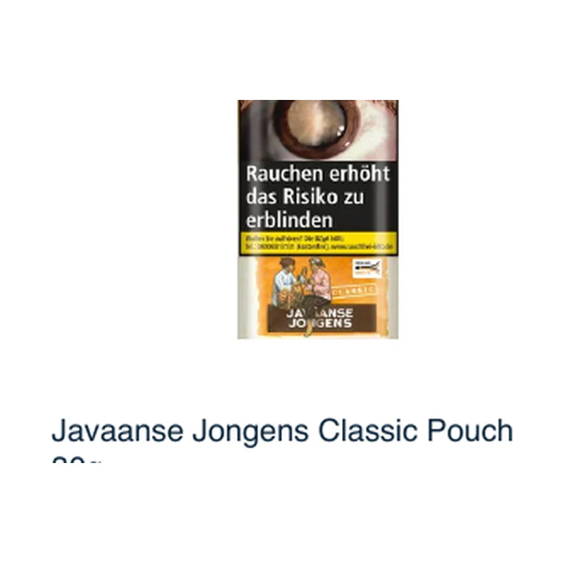 Javaanse Jongens Classic Pouch 30g – Produktabbildung