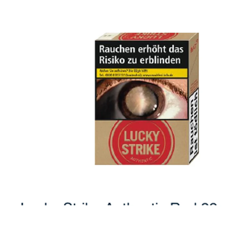 Lucky Strike Authentic Red 22er – Produktabbildung