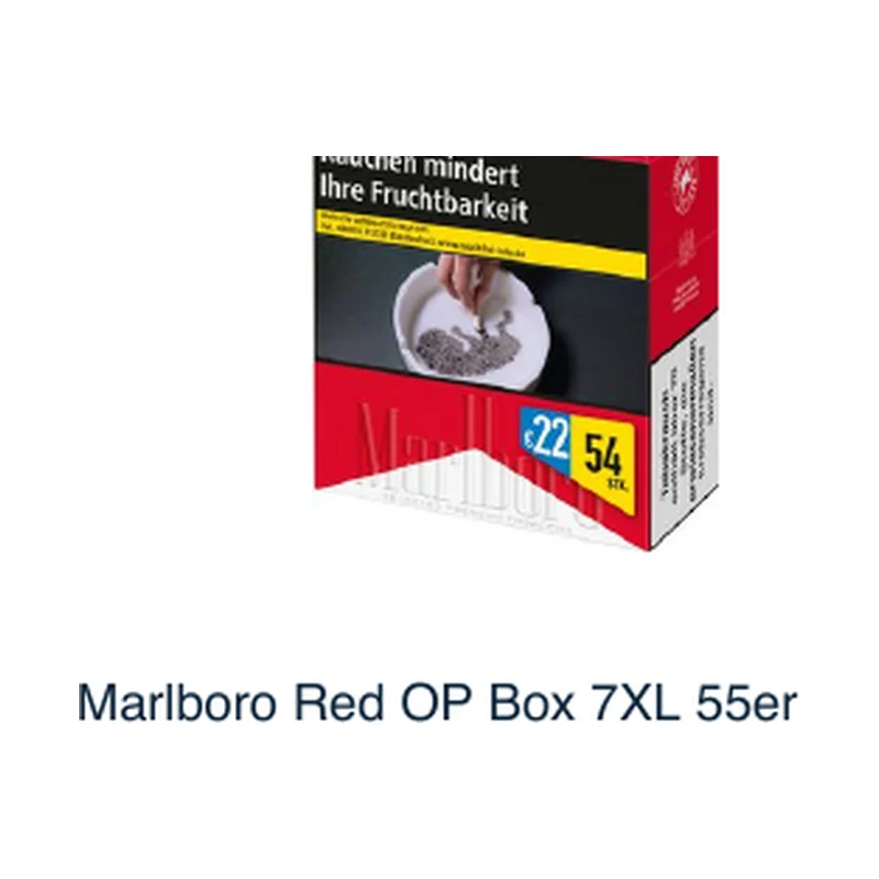 Marlboro Red OP Box 7XL 55er – Produktabbildung