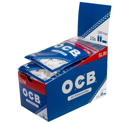 OCB Slim Filter 6mm 120 – Einzelpackung – Produktabbildung