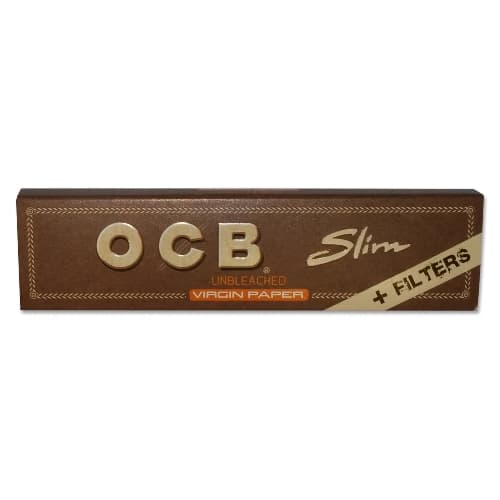 OCB Unbleached Slim Virgin +Tips 32 – Einzelpackung – Produktabbildung