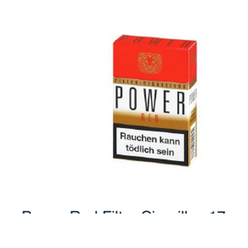 Power Red Filter Cigarillos 17er – Produktabbildung