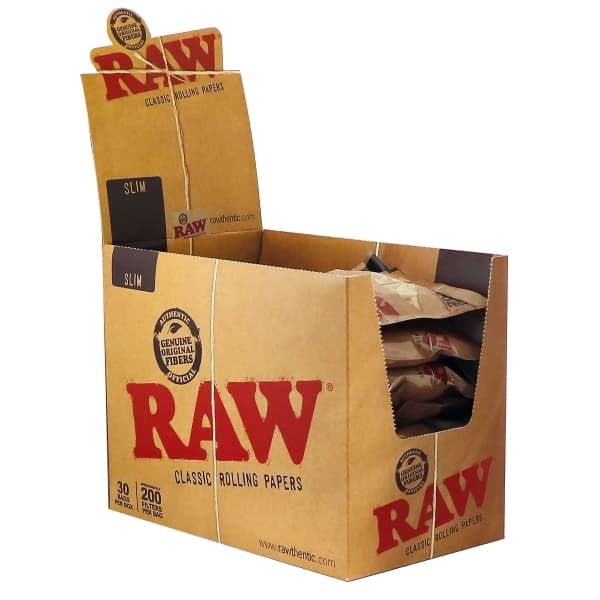 RAW Slim Filter 6mm 200 – Einzelpackung – Produktabbildung