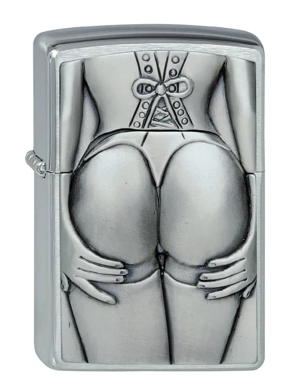 ZIPPO chrom gebürstet Stocking Girl 1300116 – Produktabbildung