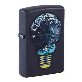 ZIPPO navy matt Toxic Waves Design Blacklight 60007167 – Produktabbildung