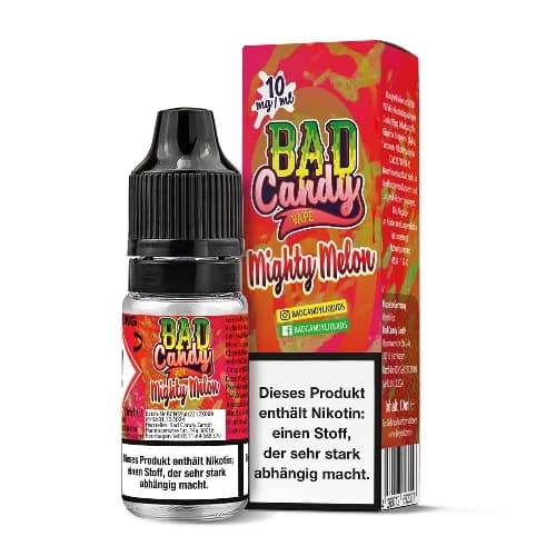 E-Liquid Nikotinsalz BAD CANDY Mighty Melon 10 mg – Produktabbildung
