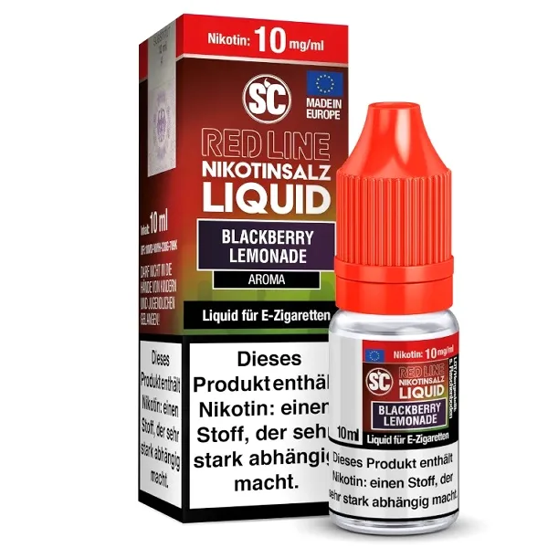 E-Liquid Nikotinsalz SC Red Line Blackberry Lemonade 10mg – Produktabbildung