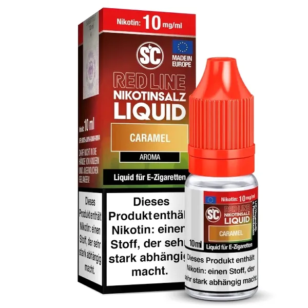 E-Liquid Nikotinsalz SC Red Line Caramel 10mg – Produktabbildung
