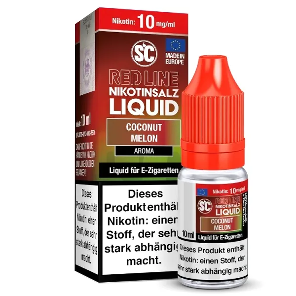 E-Liquid Nikotinsalz SC Red Line Coconut Melon 10mg – Produktabbildung