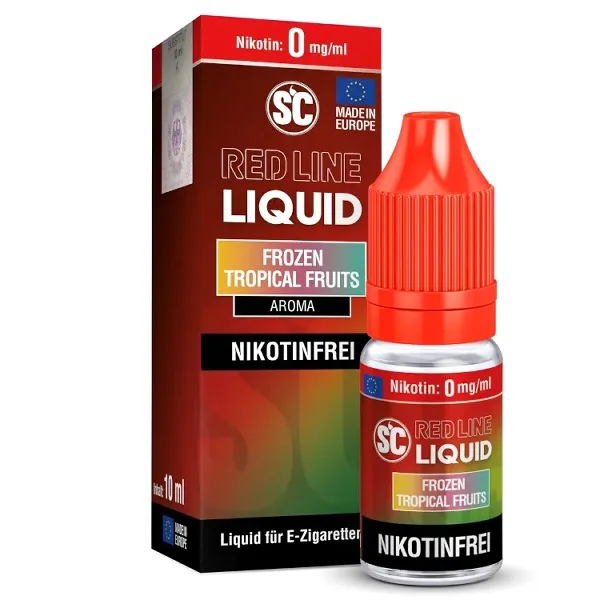 E-Liquid Nikotinsalz SC Red Line Frozen Tropical Fruits 0mg – Produktabbildung