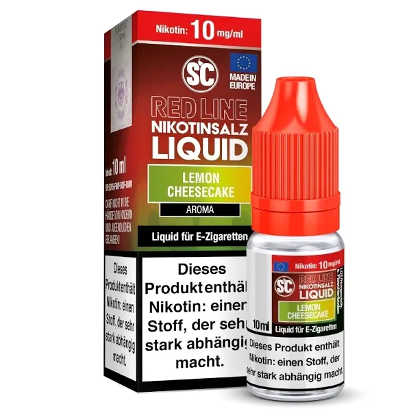 E-Liquid Nikotinsalz SC Red Line Lemon Cheesecake 10mg – Produktabbildung