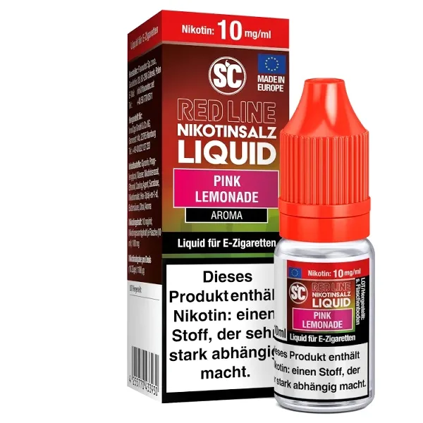 E-Liquid Nikotinsalz SC Red Line Pink Lemonade 10mg – Produktabbildung