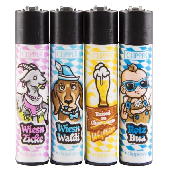 Einwegfeuerzeug Stein CLIPPER Bavaria – Einzelpackung – Produktabbildung