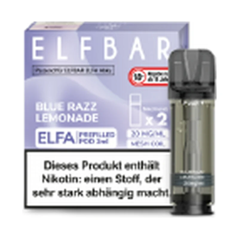 Elfbar - Elfa Pod Blue Razz Lemonade 20mg/ml 2er – Produktabbildung