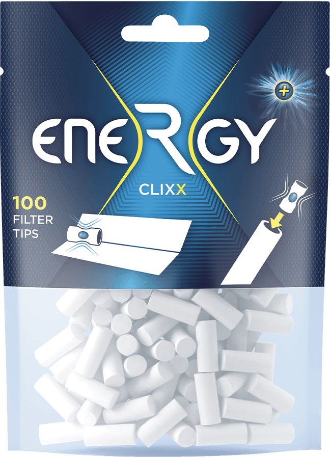 ENERGY+ Clixx Filter Tips 100 Filter pro Beutel – Einzelpackung – Produktabbildung