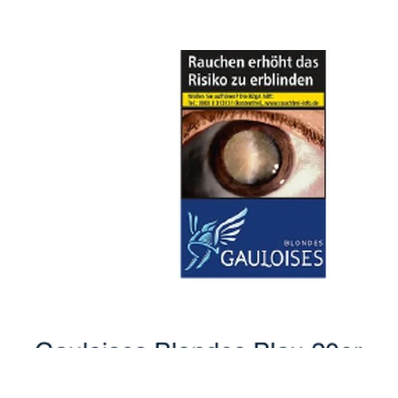 Gauloises Blondes Blau 20er – Produktabbildung