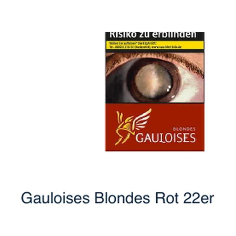 Gauloises Blondes Rot 22er – Produktabbildung