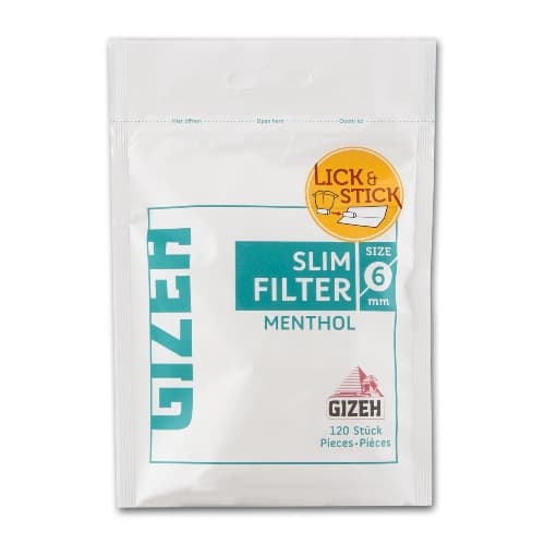 GIZEH Slim Filter Menthol 120 – Einzelpackung – Produktabbildung