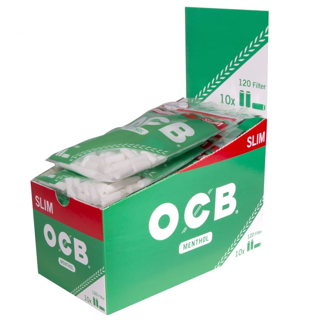 OCB Menthol Filter Slim 120 – Einzelpackung – Produktabbildung