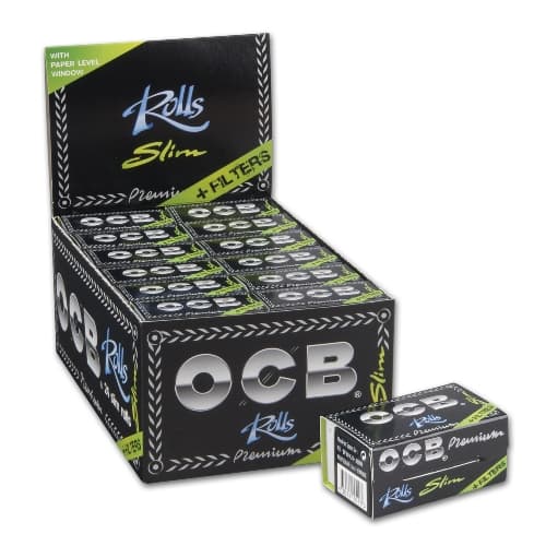 OCB Rolls/Rollenpapier + Tips (24 Rollen inklusive Tips) – Einzelpackung – Produktabbildung