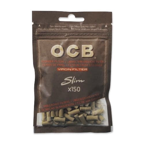 OCB Unbleached Virgin Filter 6mm 150 – Einzelpackung – Produktabbildung