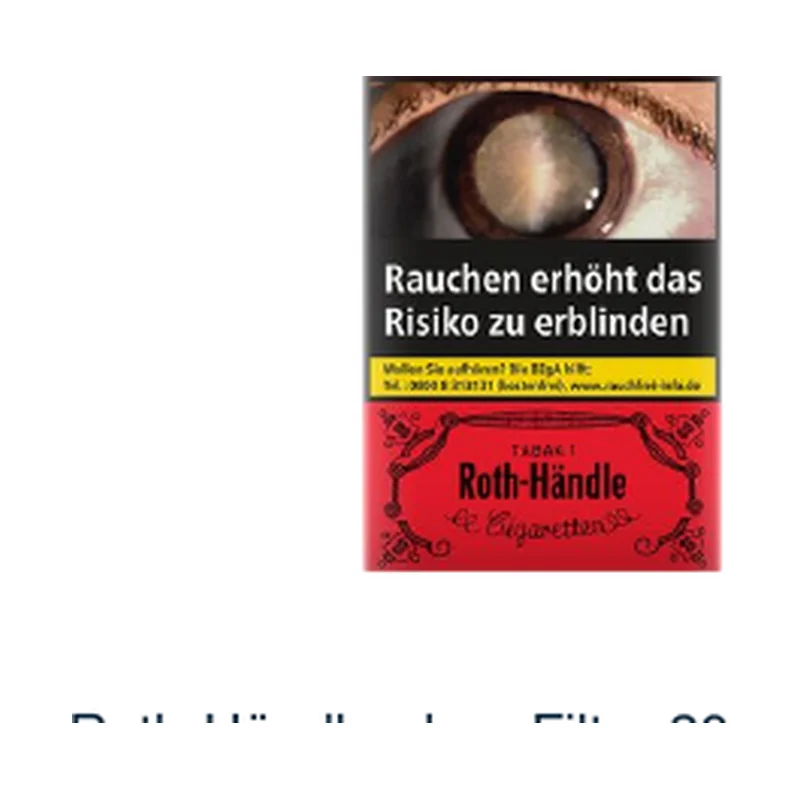Roth-Händle ohne Filter 20er – Produktabbildung