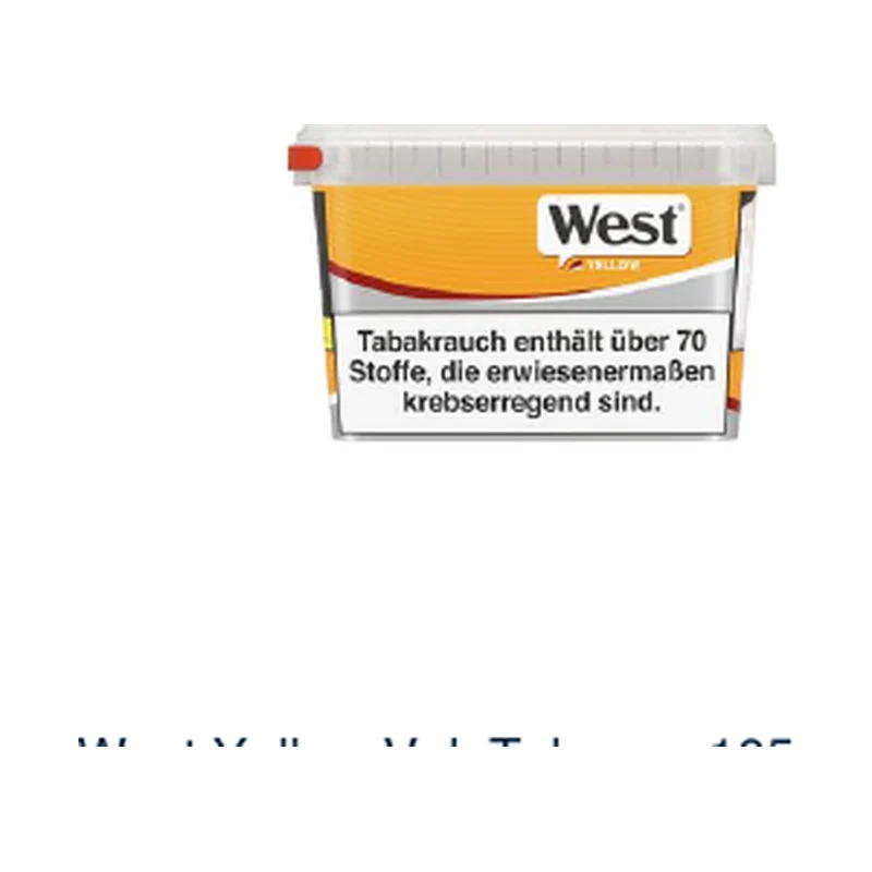 West Yellow Vol. Tobacco 105g – Produktabbildung
