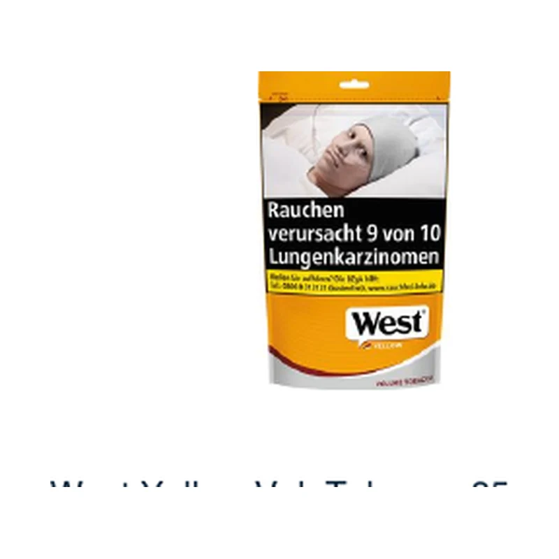West Yellow Vol. Tobacco 85g – Produktabbildung
