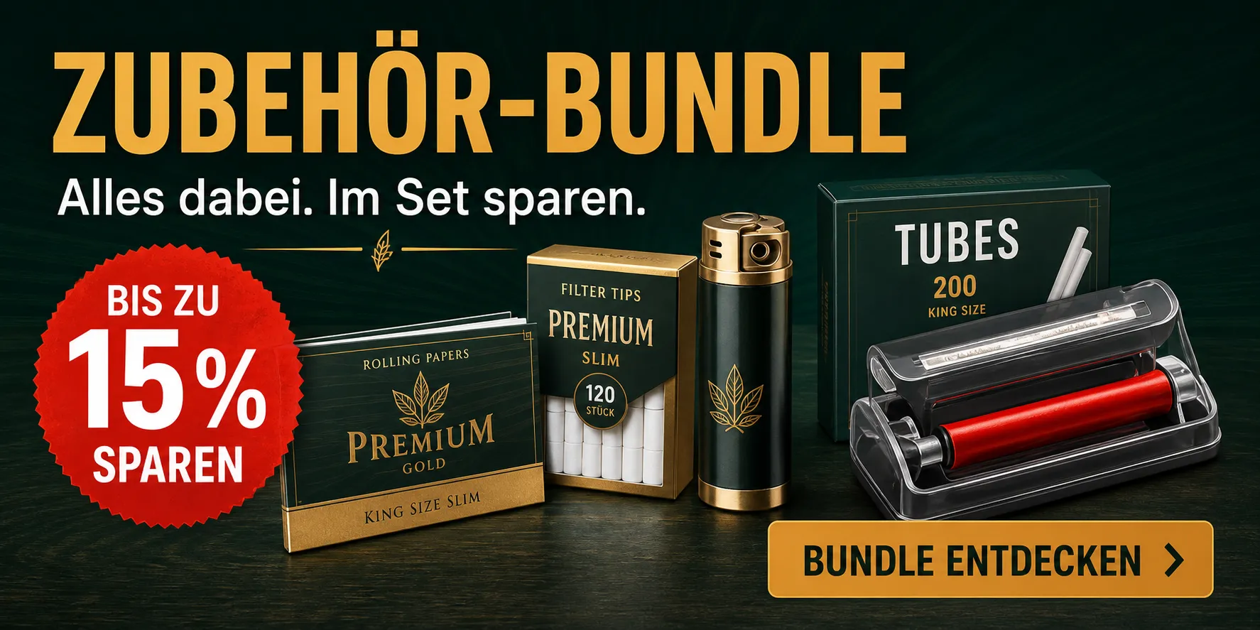 Zubehör-Bundle. Alles dabei. Im Set sparen. Bis zu 15 % sparen.
