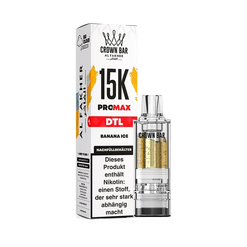 Al Fakher 15K V2 Pod 8ml – Banana Ice – Produktabbildung