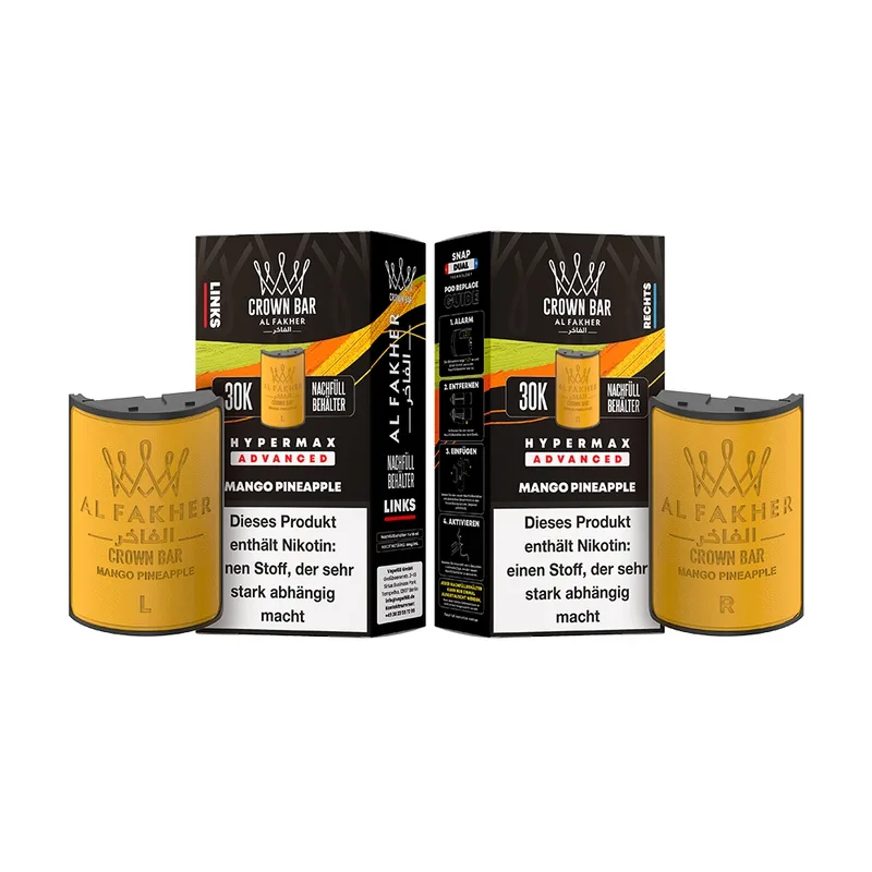Al Fakher 30K Hypermax Tank Set - Mango Pineapple – Produktabbildung