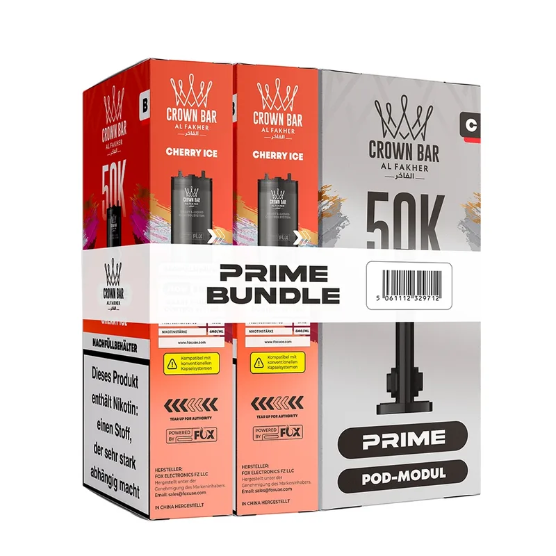 Al Fakher Hypermax Prime 50K (2er Pods + Coil) - Cherry Ice – Produktabbildung