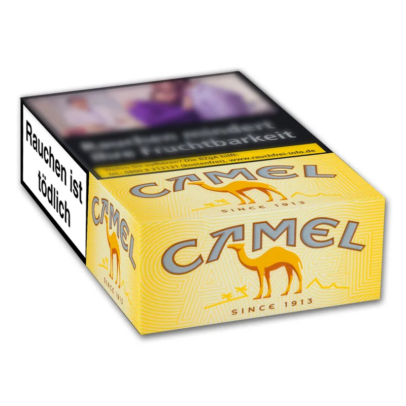 CAMEL Yellow Automatenpackung L-Box (10x20) – Produktabbildung