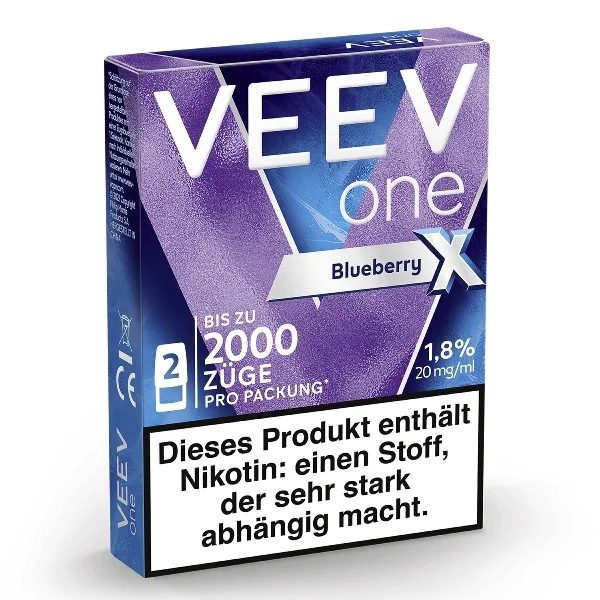 E-Liquidpod VEEV ONE Blueberry Extra 20mg 2 Pods – Produktabbildung
