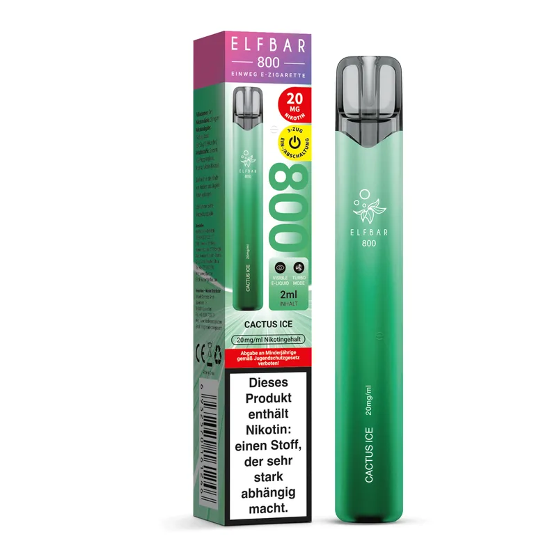 Elfbar 800 Einweg E-Shisha 20mg - Cactus Ice – Produktabbildung