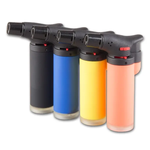 Feuerzeug Jet Burner ATOMIC (12) Torchy Rubber 4 Farben sortiert – Produktabbildung