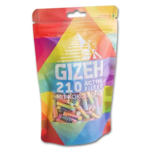 GIZEH Activ Filter Rainbow 6mm 210 – Produktabbildung