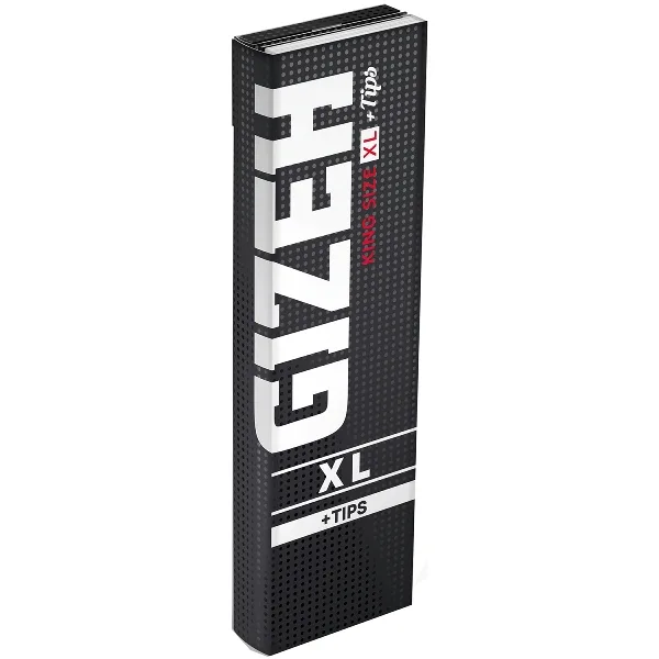 GIZEH Black King Size XL 26 x 34 + Tips 34 – Produktabbildung