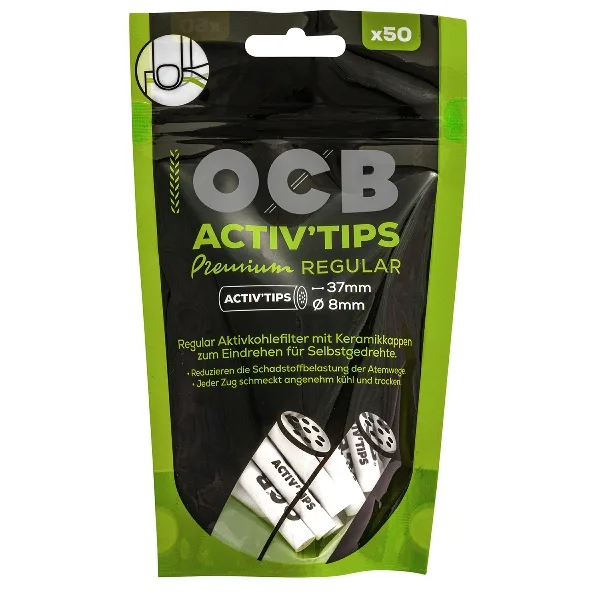 OCB Activ'Tips Premium Regular 8mm – Produktabbildung