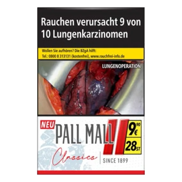 PALL MALL Classics Red Super (8x28) – Produktabbildung