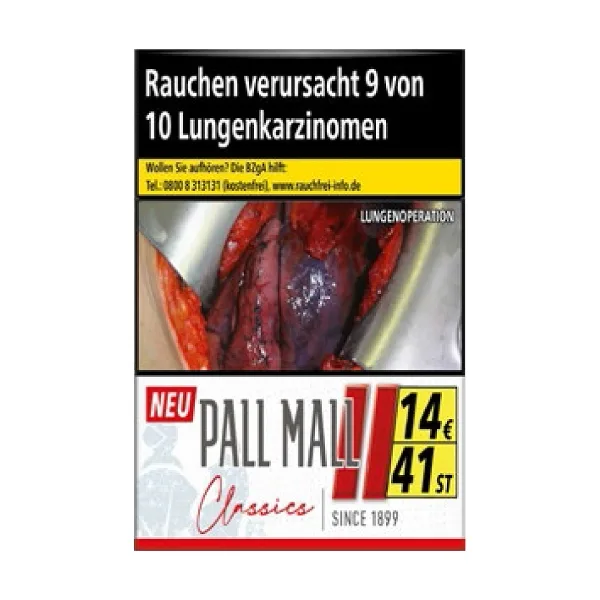 PALL MALL Classics Red (6x41) – Produktabbildung