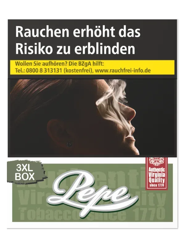PEPE Rich Green 3XL-Box (4x40) – Produktabbildung