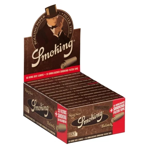 Smoking King Size Brown + Filter Tips – Produktabbildung